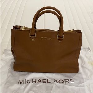 Michael Kors Brown Leather Satchel